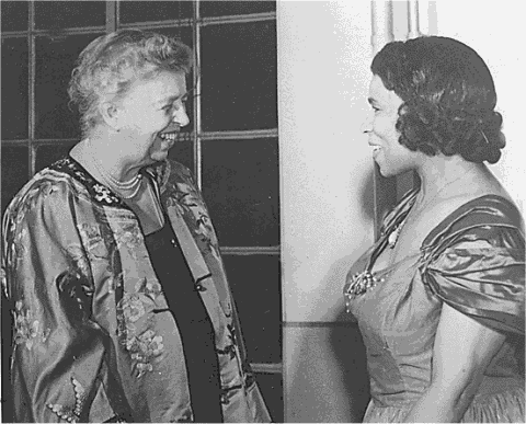 with Eleanor Roosevelt