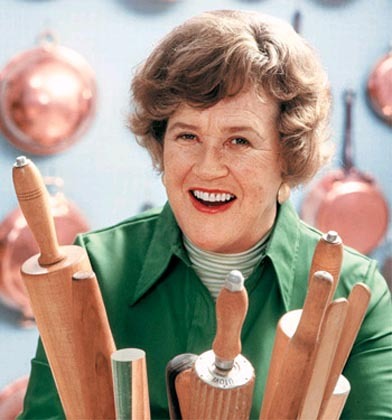 Julia Child with Rolling Pins